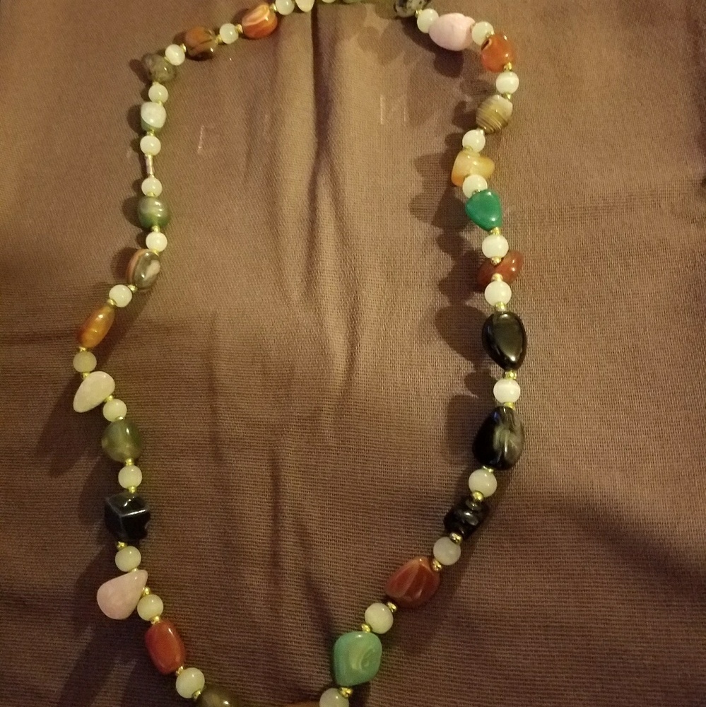 Necklace real stones from Israel